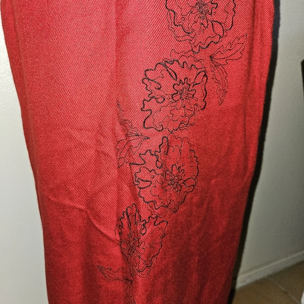Tailor B Moss Womans Red Pencil Skirt Size 4 - Picture 3 of 11